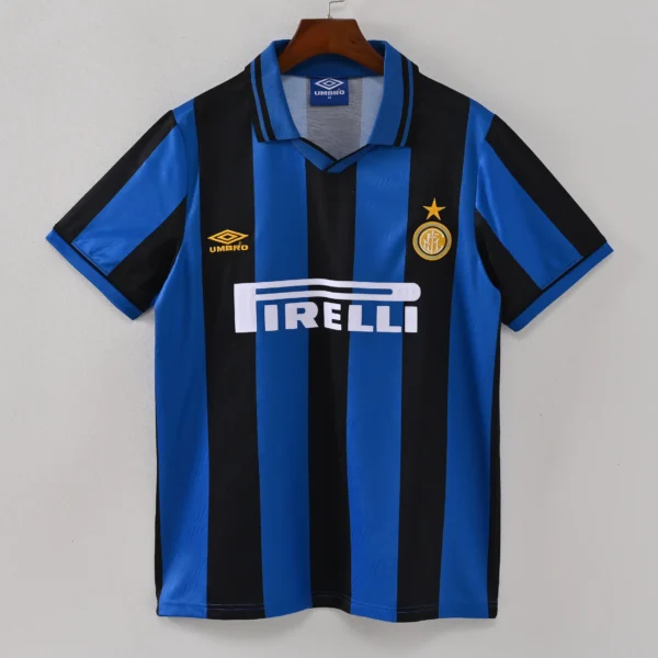 1587bc (666) Retro 1995-1996 Inter Milan Home Jersey