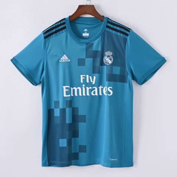 1587bc (684) Retro 2017-2018 Real Madrid Third Jersey