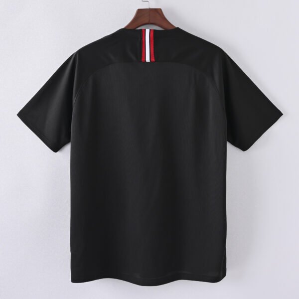 1587bc (80) Retro 2018-2019 PSG Black Jersey