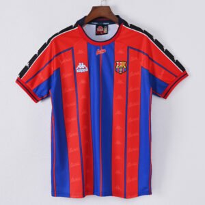 1587bc (81) Retro 1997-1998 Barcelona Home Jersey