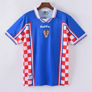 1587bc (87) Retro 1998 Croatia Away Jersey