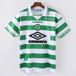1587bc (91) Retro 1997-1999 Celtic Home Jersey