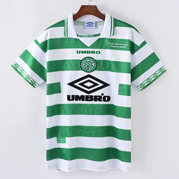1587bc (91) Retro 1997-1999 Celtic Home Jersey
