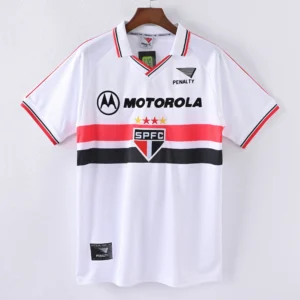 1587bc (93) Retro 2000 Sao Paulo Home Polo Jersey