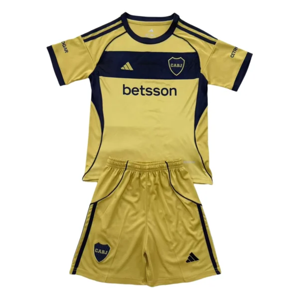 65693a (388) 25/26 Kids Boca Juniors Away Set