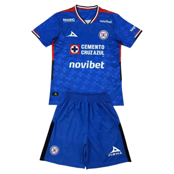 65693a (467) 25/26 Kids Cruz Azul Home Set