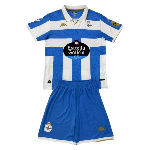 65693a (497) 25/26 Kids Deportivo La Coruna Home Set