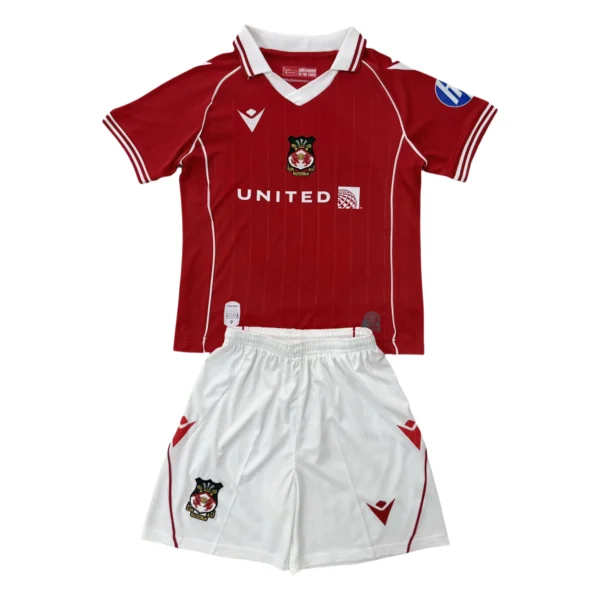 65693a (599) 25/26 Kids Wrexham Home Set