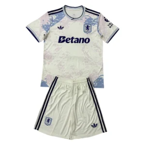65693a (701) 25/26 Kids Aston Villa Away Set