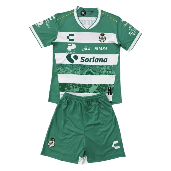 25/26 Kids Santos Laguna Home Set