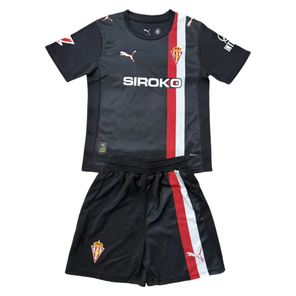 65693a (869) 25/26 Kids Sporting Gijon Away Set
