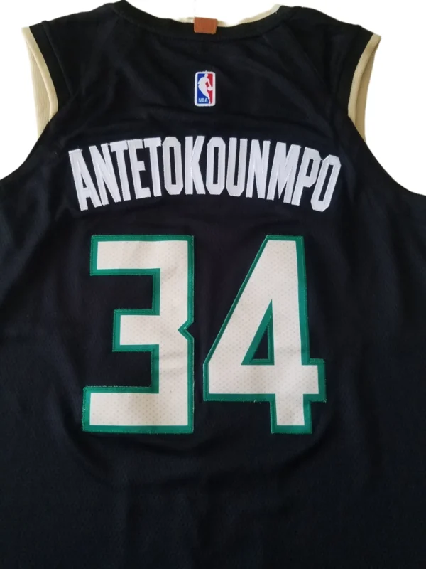 NBA Milwaukee Bucks Antetokounmpo #34 Black jersey