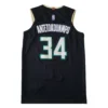 NBA Milwaukee Bucks Antetokounmpo #34 Black jersey