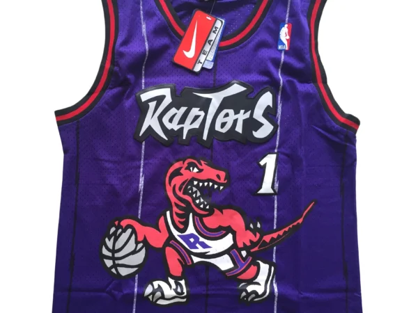 MFNBA (166) Retro NBA Toronto Raptors McGrady #1 jersey