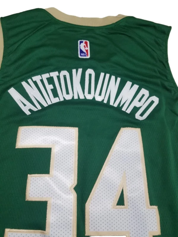 MFNBA (17) NBA Milwaukee Bucks Antetokounmpo #34 Green jersey