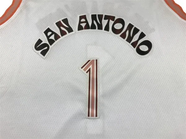 MFNBA (185) NBA San Antonio Spurs Wembanyama #1 jersey