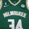 MFNBA (19) NBA Milwaukee Bucks Antetokounmpo #34 Green jersey