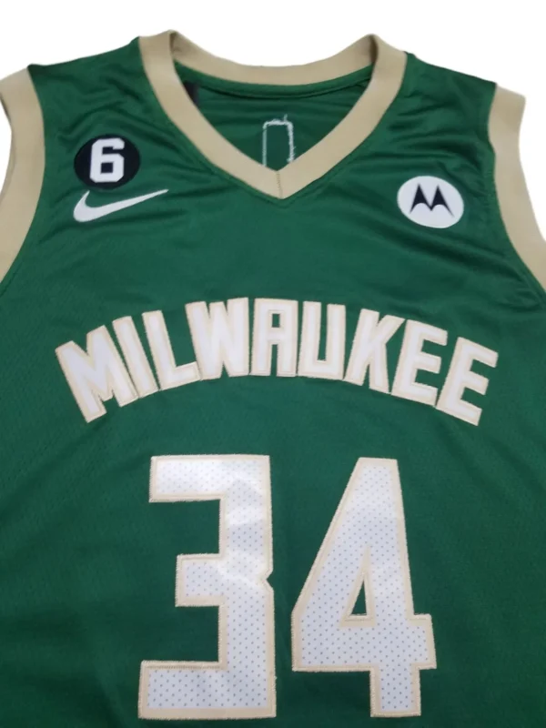 MFNBA (19) NBA Milwaukee Bucks Antetokounmpo #34 Green jersey