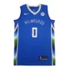 MFNBA (22) NBA Milwaukee Bucks Lillard #0 Blue jersey