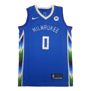 MFNBA (22) NBA Milwaukee Bucks Lillard #0 Blue jersey