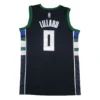 NBA Milwaukee Bucks Lillard #0 Black jersey