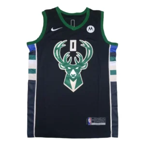 MFNBA (24) NBA Milwaukee Bucks Lillard #0 Black jersey