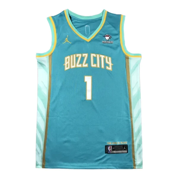 MFNBA (393) NBA Charlotte Hornets Ball #1 Jersey