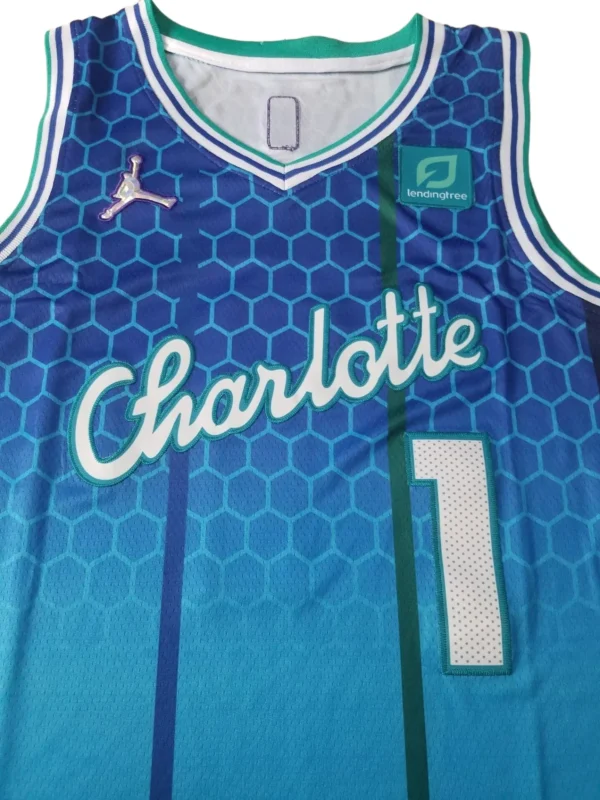 MFNBA (394) NBA Charlotte Hornets Ball #1 Jersey