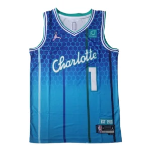 MFNBA (397) NBA Charlotte Hornets Ball #1 Jersey