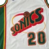 Retro NBA Seattle SuperSonics Payton #20 Jersey