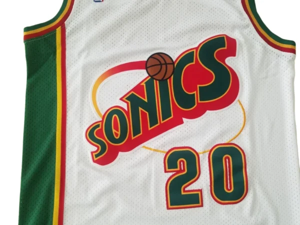 Retro NBA Seattle SuperSonics Payton #20 Jersey