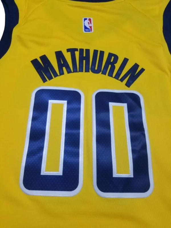 MFNBA (459) NBA Indiana Pacers Mathurin #00 Jersey
