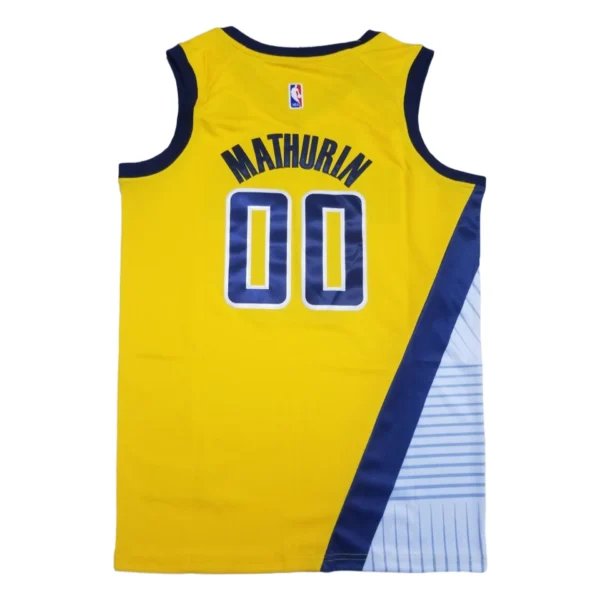 MFNBA (460) NBA Indiana Pacers Mathurin #00 Jersey
