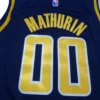 MFNBA (463) NBA Indiana Pacers Mathurin #00 Jersey