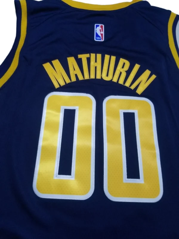 MFNBA (463) NBA Indiana Pacers Mathurin #00 Jersey