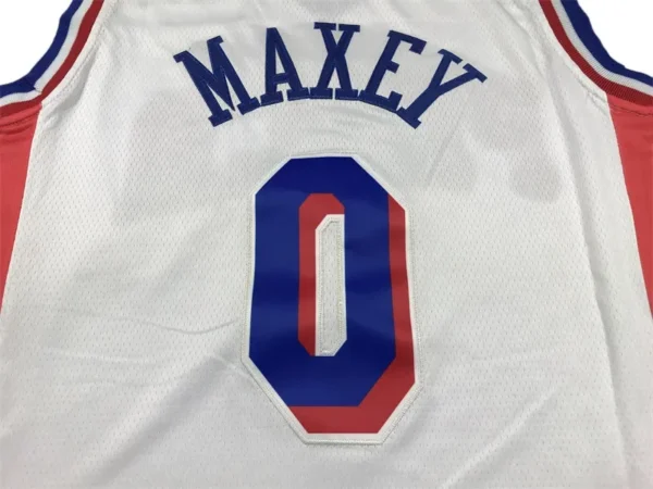 NBA Philadelphia 76ers Maxey #0 Jersey