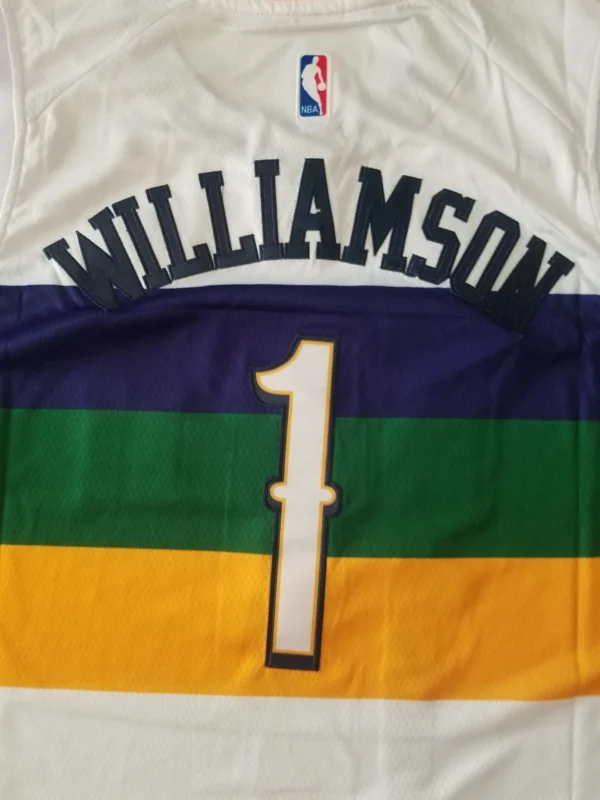 MFNBA (84) NBA New Orleans Pelicans Williamson #1 jersey