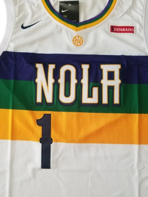 MFNBA (87) NBA New Orleans Pelicans Williamson #1 jersey