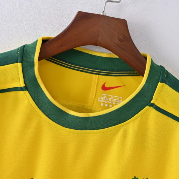 SBD_1139 Retro Long Sleeve 1998 Brazil Home Jersey