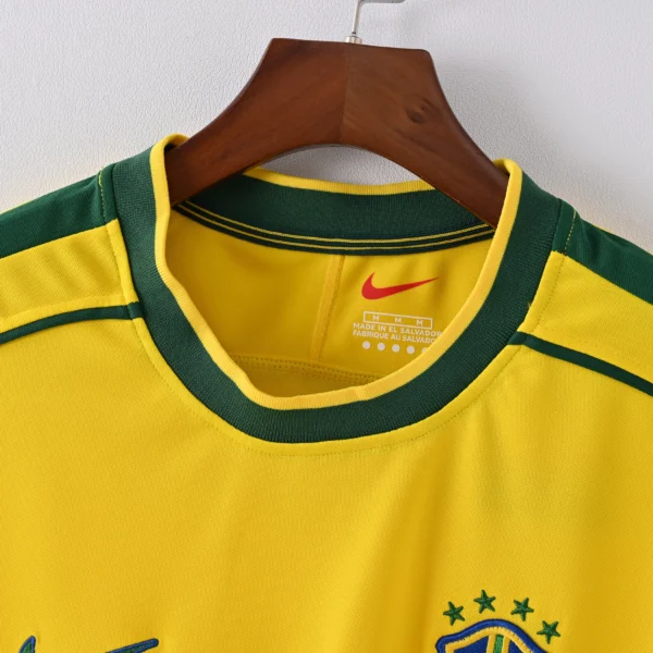 Retro 1998 Brazil Home Jersey