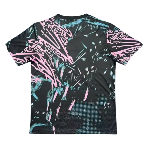 Sporty Abstract Graphic T-Shirt for Activewear and Casual Style Modern abstract graphic t-shirt for sports, gym, and casual wear, featuring vibrant colors and dynam.