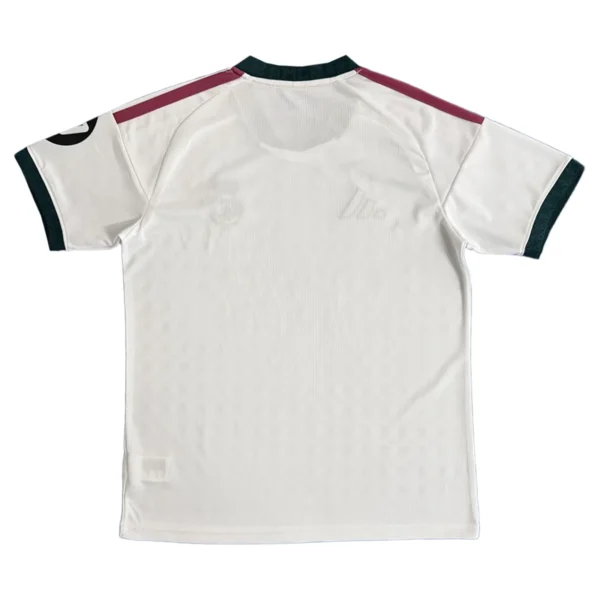 Sports Jersey with Black and Maroon Accents Athletic sports jersey featuring black collar and maroon shoulder stripes for optimal performance an.