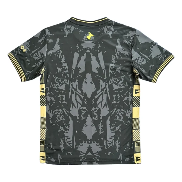Sports jersey with modern camouflage design and stylish accents. High-quality sports jersey featuring a sleek camouflage pattern and comfortable fit.