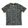 Sports Jersey with Black and Gold Design Athletic sports jersey featuring a black and gold intricate pattern for activewear.