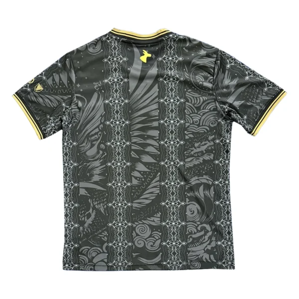 Sports Jersey with Black and Gold Design Athletic sports jersey featuring a black and gold intricate pattern for activewear.