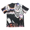 T-shirt with abstract colorful design Abstract colorful graphic T-shirt for sports and casual wear.