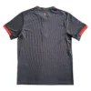 Sports Jersey for Men and Women - Black with Red Accents Black sports jersey with red accents on sleeves, designed for athletic performance and comfort.