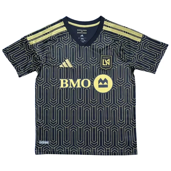 Sports jersey with geometric pattern and sponsor logos. Sports jersey with geometric pattern and sponsor logos.