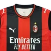 Milan AC soccer jersey featuring Puma logo and Emirates sponsor.