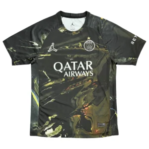 Paris Saint-Germain 2023/24 away football jersey with Qatar Airways sponsorship, designed for fans and players. Paris Saint-Germain 2023/24 away football jersey with Qatar Airways sponsorship, designed for fans a.